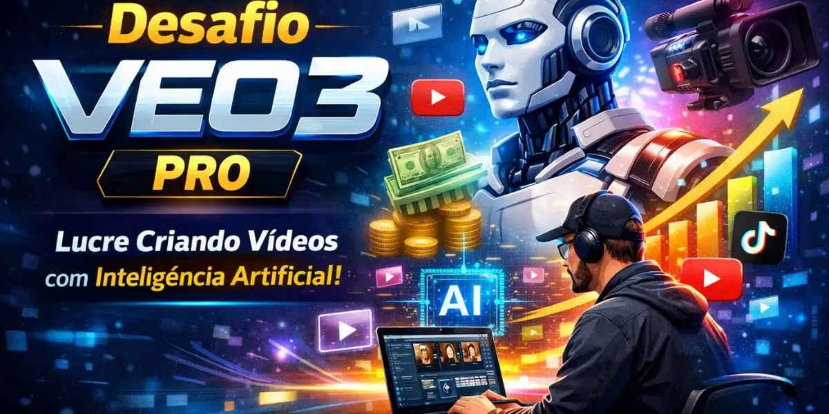 Desafio VEO3 PRO ensina como criar vídeos lucrativos usando inteligência artificial